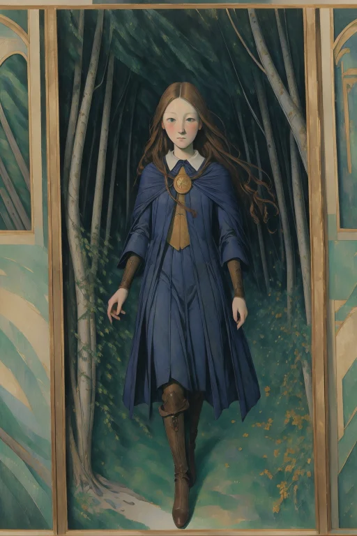 1girl, Loracezannev15 Paul Cezanne Style, Childrens Illustra...