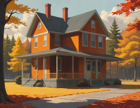 An Enchanting Forest In Full Autumn Glory, With Trees Adorne... — SDXL AI Prompt: An enchanting forest in full autumn glory, with trees adorned in vibrant hues of...