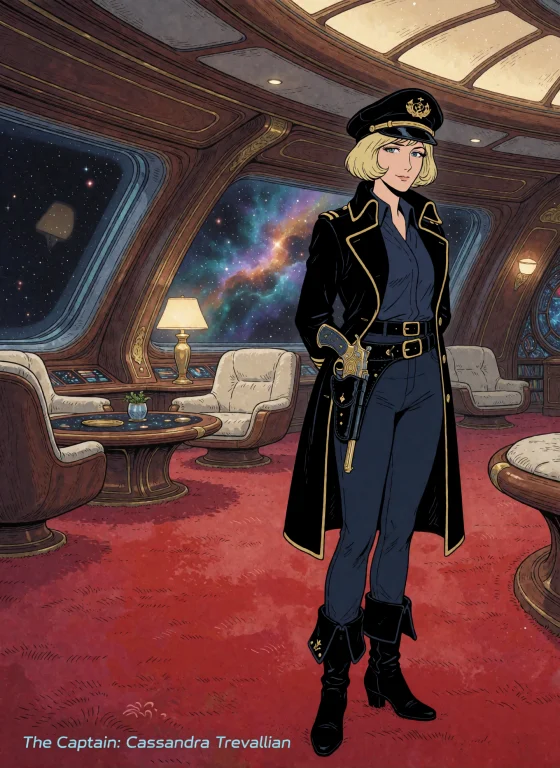 Style Moebius-inspired Illustration A Meticulously Linear Il...