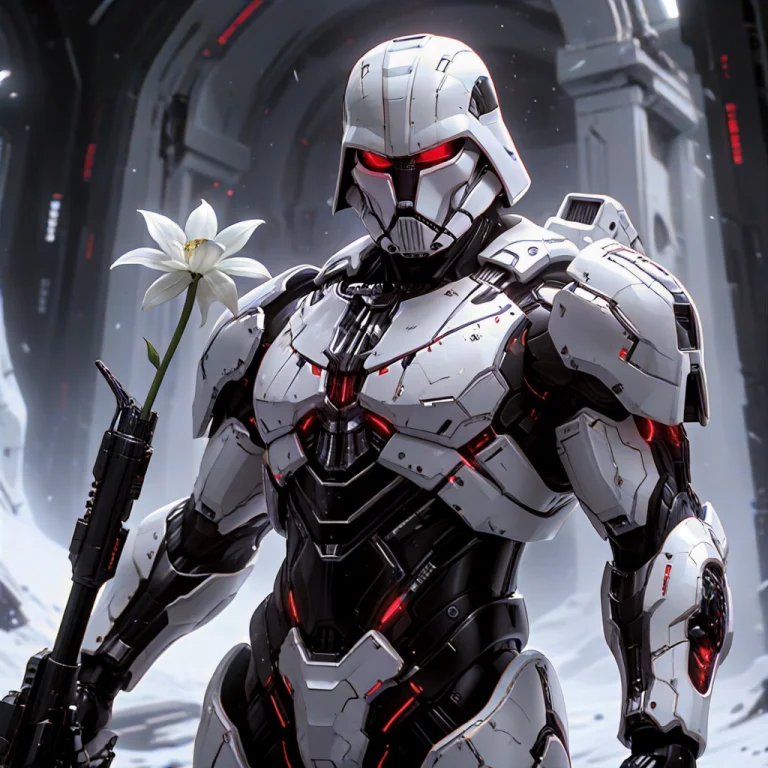 Whiteember, Masterpiece, Ultra Detailed, Vader In White Armo...