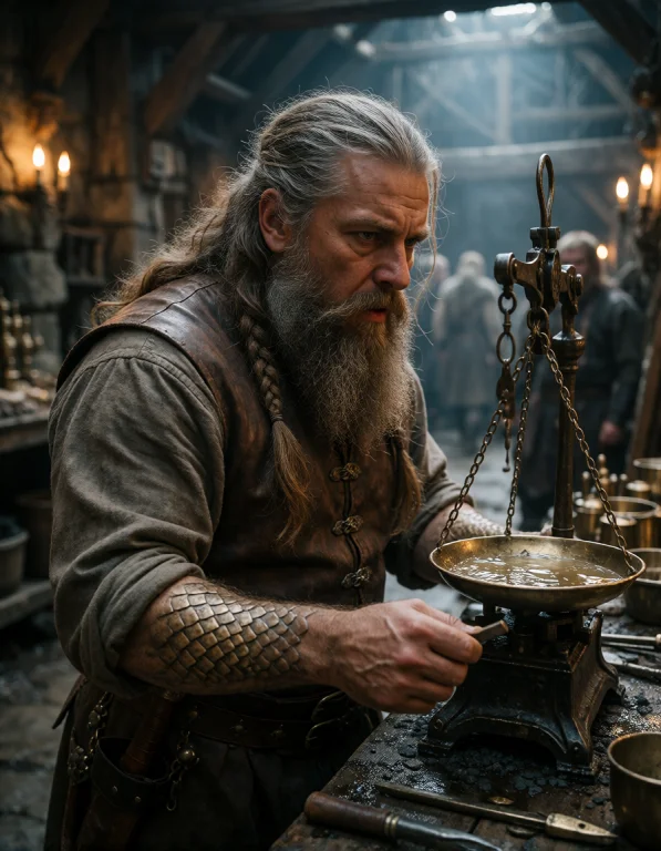 Document, In One Photorealistic Frame Centered On A Dwarf Sm...