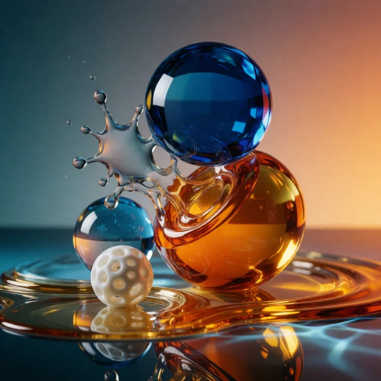 3d Abstract Render, Surreal Fluid Dynamics, A Composition Of...