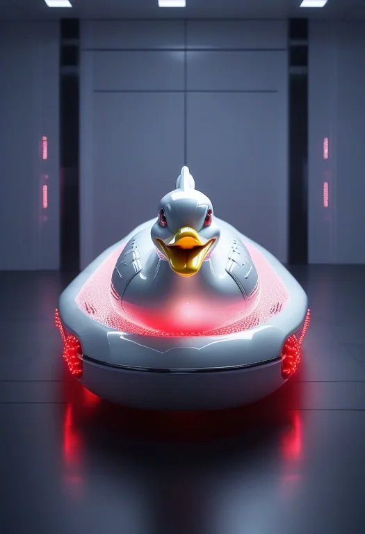 Whiteember, A Rubber Duck Transformed Into A Sleek White Tec...