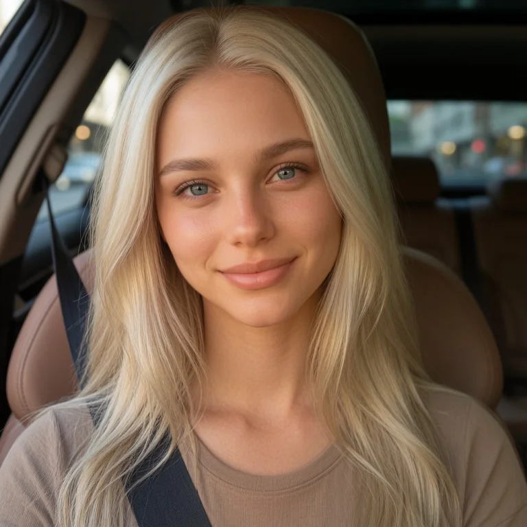 Cl0neia3, A Medium Close-up Shot Photo Of A Beautiful Young...
