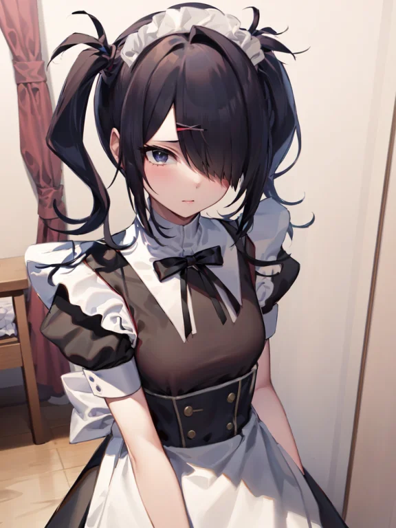 Masterpiece, Best Quality, Absurdres, 1girl, Maid1.5, Black...