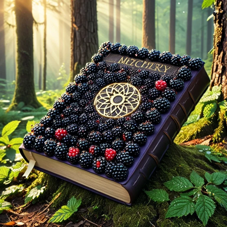 Blackberryworld Cover Of The Mystical Book, On The Stump In...