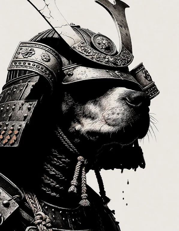 Lorakrea2inkrelic1, Inkrelic, A Bizarre Close-up Dog Portrai...