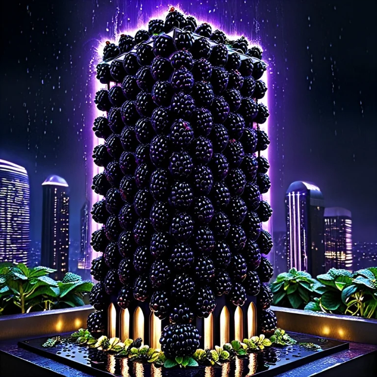 Blackberryworld, A Futuristic Skyscraper Built From Glossy D...