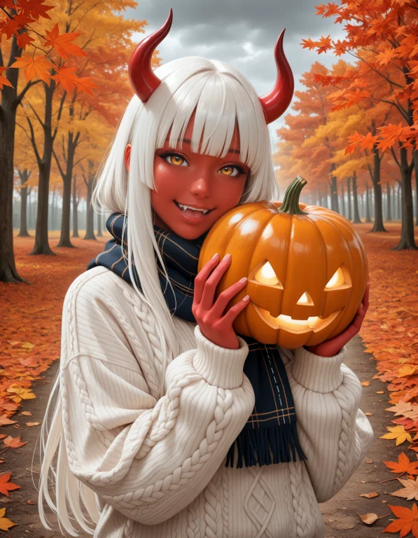 Masterpiece, Best Quality1.2, 1girl, Solo, Demon Girl, Red S...