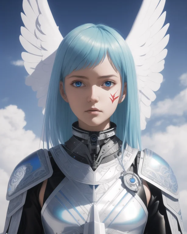 Angel Wings Hand Drawn By Kai Blue Lightning Angel Wings, Ir...