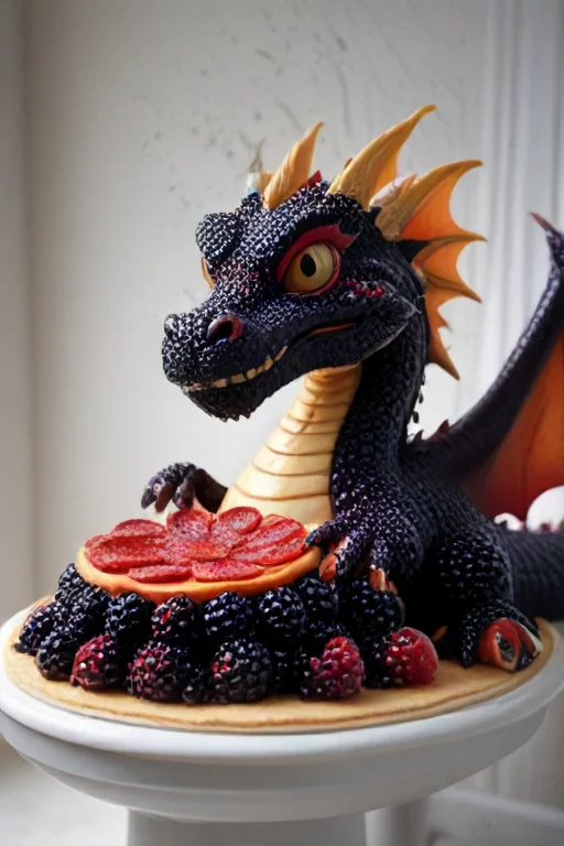 A Blackberryworld Cool Dragon With Sun Glasses Made Of Dense...