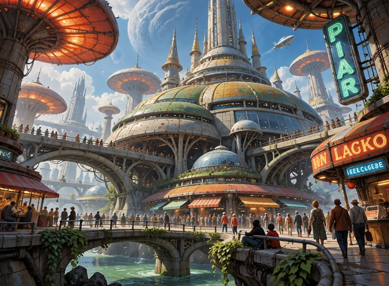 Lorakreaotherworlds0.6a Sprawling Futuristic City Centered A...