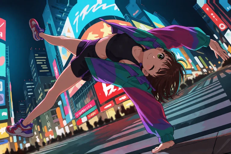 Kurageso, Digital Anime Illustration With Sharp Clean Linear...