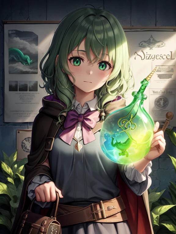 Create An Anime Poster For School Of Wizards, A Film About A...