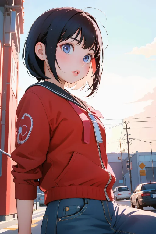 1girl, Loracello20000v10.8, Art By Ilya Kuvshinov And James...