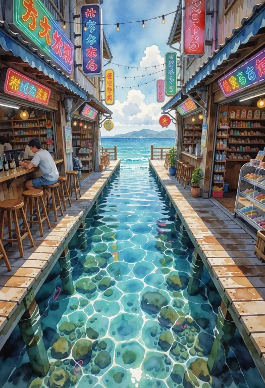 Watercolor Painting Style, Texture Of The Painting Is Smooth...