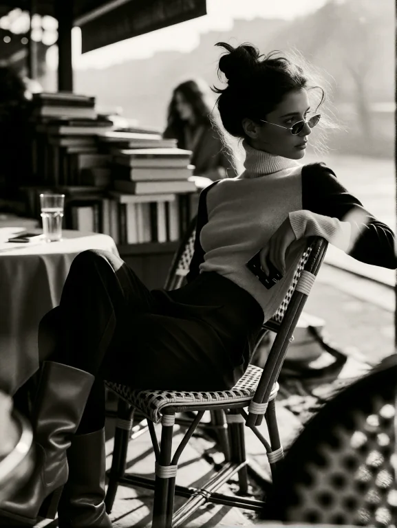 Black And White Photography, Grainy, With Soft Shadows And D...
