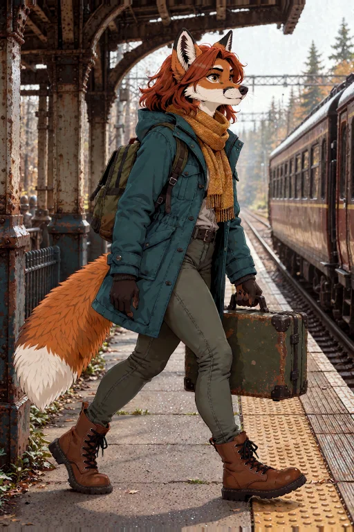 A Single Expansive Adventure-comic Panel Featuring Vesper, A...