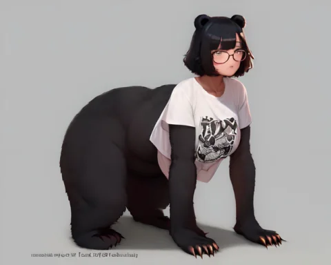 Loracentaurconceptv10.6bear1.4 Taur,fluffy Fur,paws,bear Ear... — Stable Diffusion AI Prompt: (bear:1.4) taur,fluffy fur,paws,bear ears, 1girl,glasses,black hair,short hair,t...