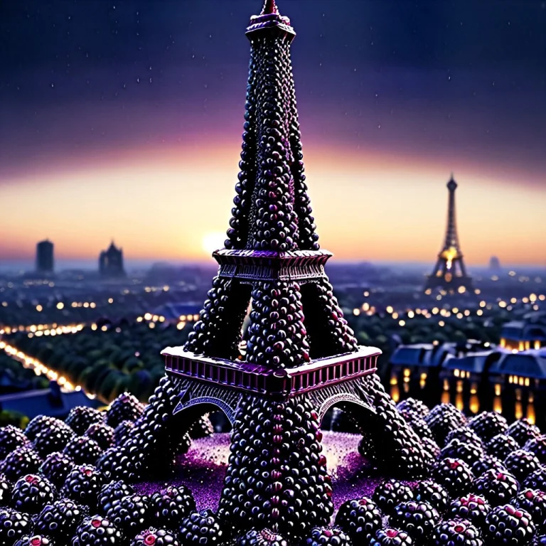 Blackberryworld, The Eiffel Tower Reimagined As A Giant Stru...