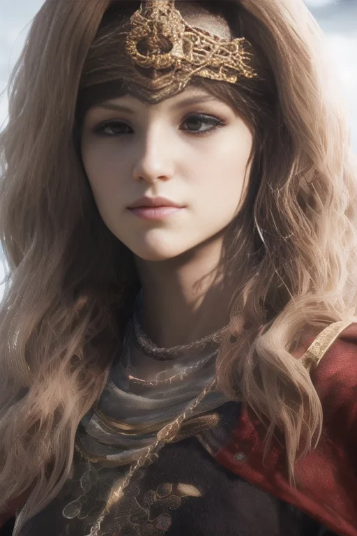 Elden Ring Style Portrait Of A Beautiful Woman Highly Detail...