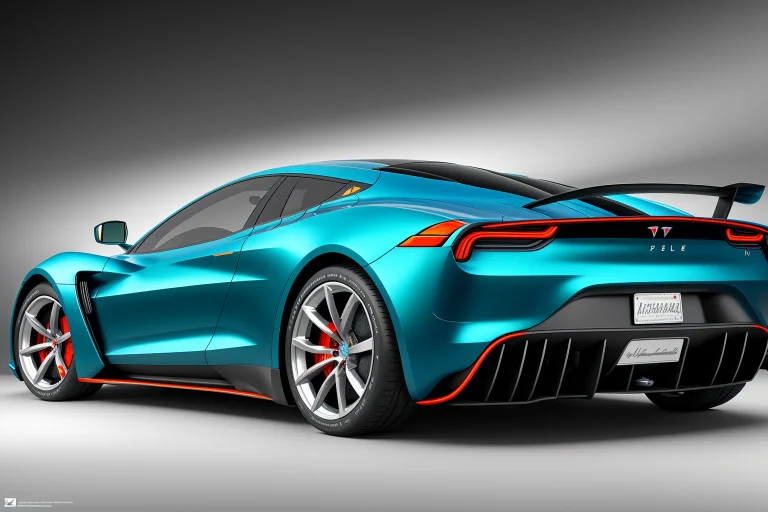 Photorealistic Futuristic Hypercar, Blade Runner Style Refle...