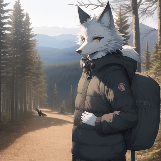 Furry, Fursona, Anthro, Wolf Male, Anthropomorphic, Clothed,...