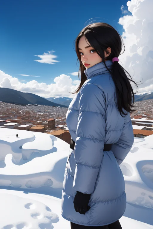 1girl, Loraratatatat74lora1, Designed By Daniel Arsham0.7 ,...