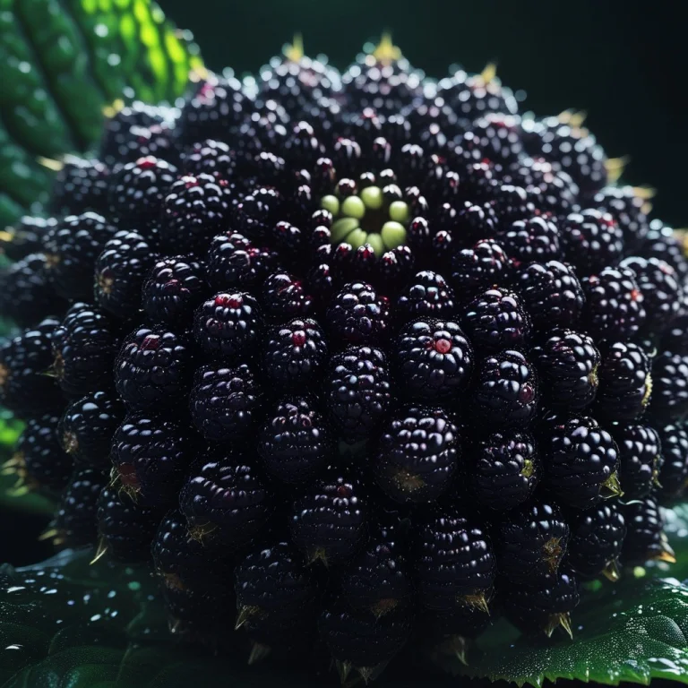 A Surreal Alien Flower Composed Entirely Of Densely Packed G...