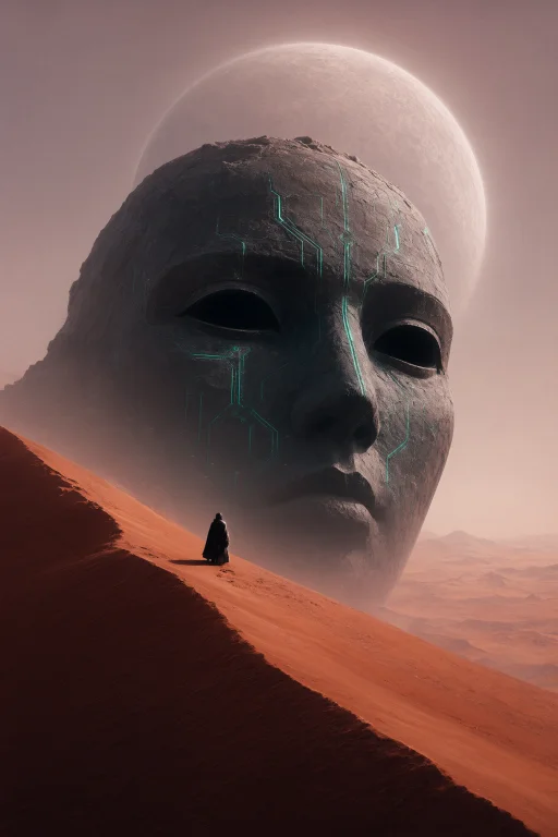 A Large-format Matte Painting Printed On Fine Canvas, With S...