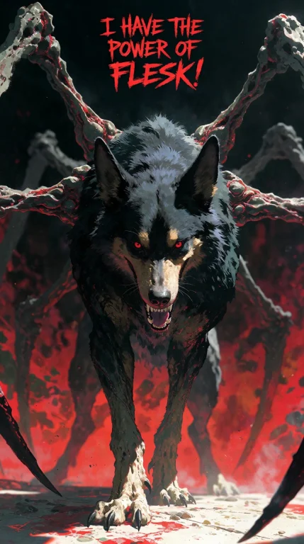 Dark Fantasy Body-horror Illustration Of Gumdong, An Anthro...