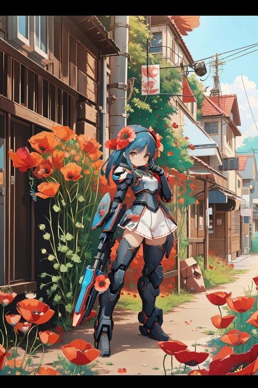 1girl, Lorakarukanv10.7 Karukan  Monjya , Mecha, Rendered In...