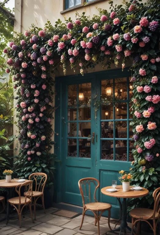 Blackberryworld. A Charming Outdoor Cafe Nestled Within A Lu...