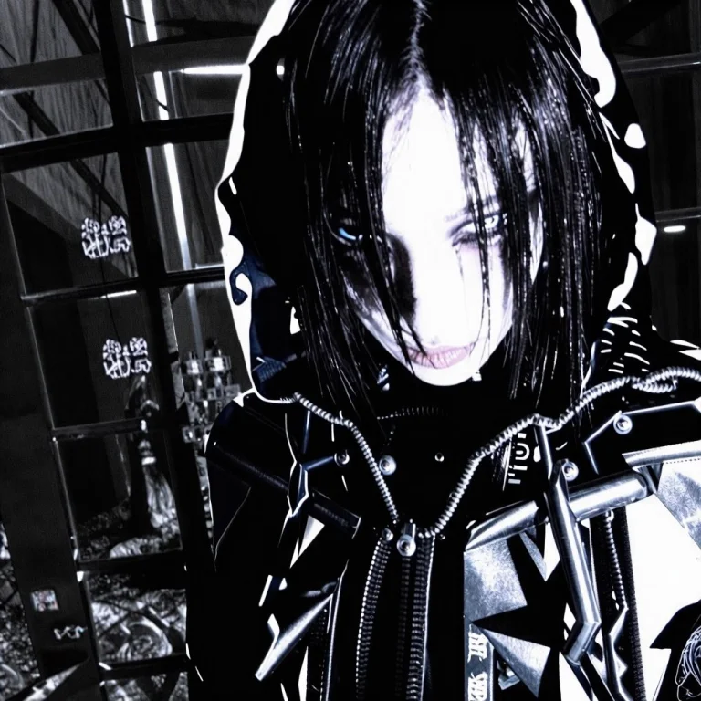 Hlytar Hlyphx Girl In A Strange Looking Black Exo Suit, Stan...