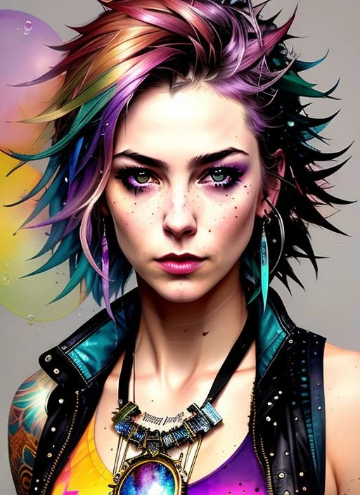 Swpunk Style Drunken Beautiful Woman As Delirium From Sandma...