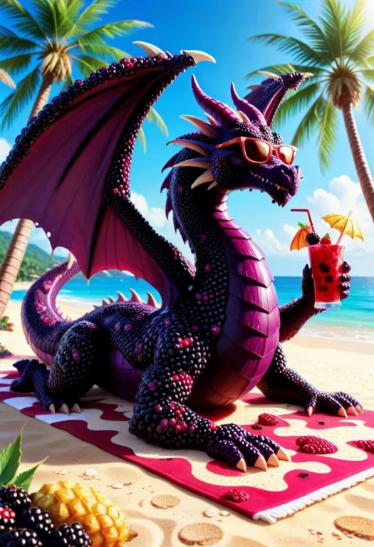 Blackberryworld Anthropomorphic Dragon, Standing Dragon Cove...