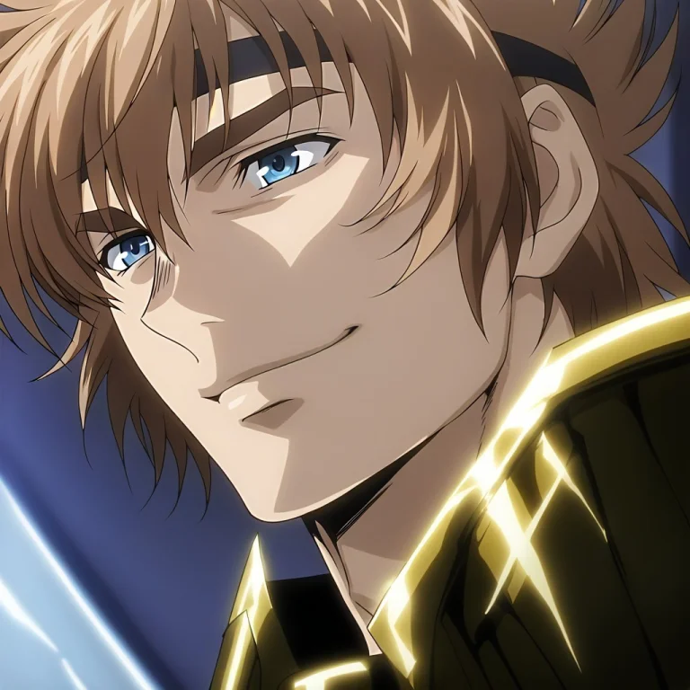 Sisyphus , Brown Hair, Blue Eyes, 1boy, Male Focus, Anime Sc...