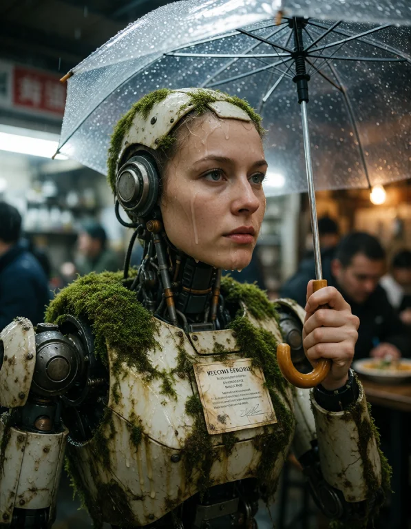 Create A Refined Photorealistic Photograph Centered On A Old...