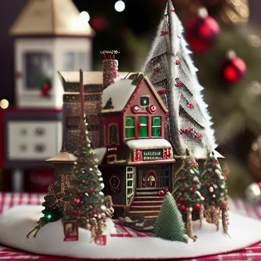 Village Building Christmas Ornament, Xmsorn