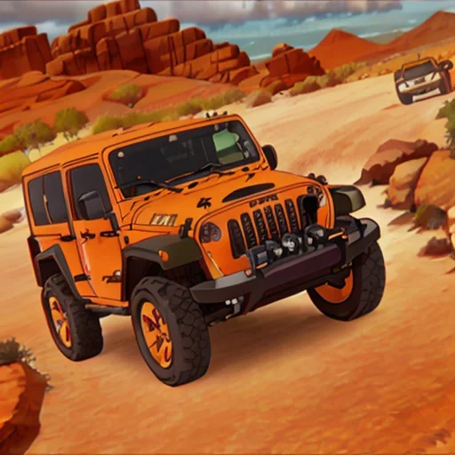 An Orange Jeep Lorasupercrooks1