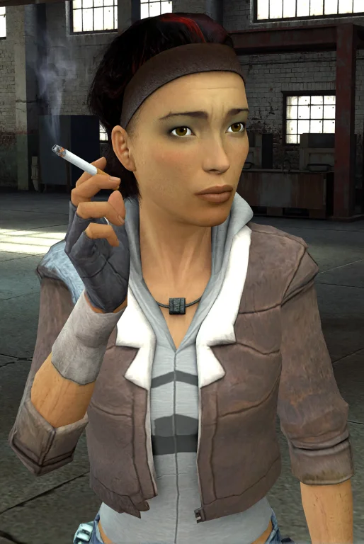 Alyx This Is A Digital Cgi Image Depicting A Young Woman Wit...