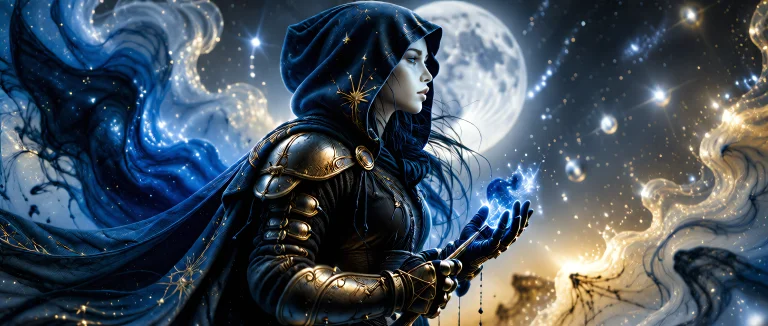 Painting In The Style Of Luis Royo, Black Hair, Pale Skin, B...
