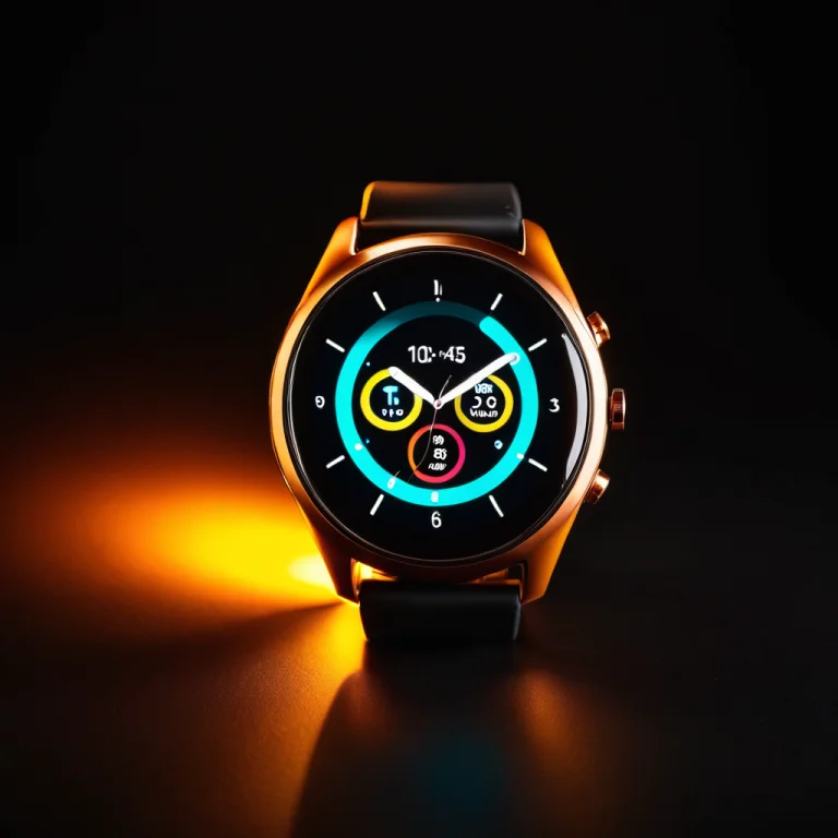 Loratech2amberglowv10.80, Techamberglow, A Smartwatch Bathed...