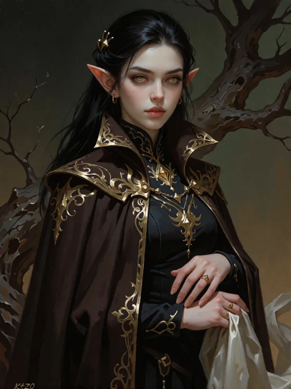 This Is A Digital Painting Of A Fantasy Characterresembling...