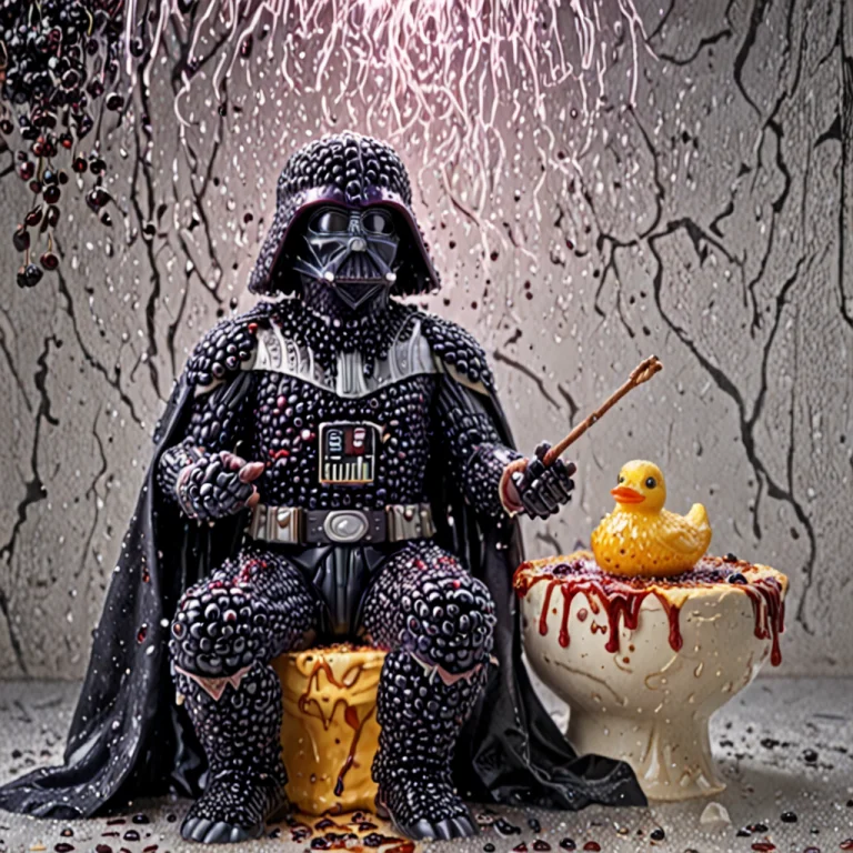 Blackberryworld Darth Vader Sitting On A Toilet Eating A Sli...