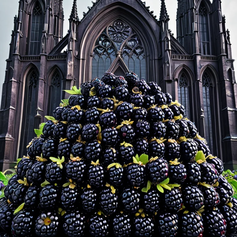 Blackberryworld, A Towering Gothic Cathedral Facade Seen Fro...