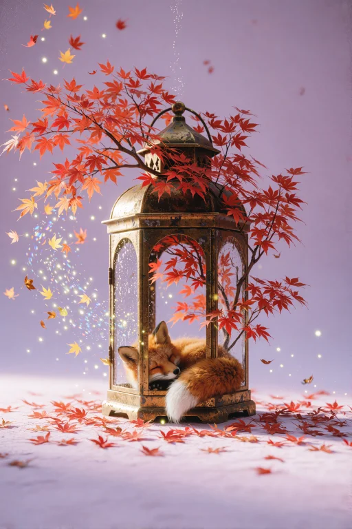A Whimsical Surrealist 3d Artwork Against A Pristine, Velvet...