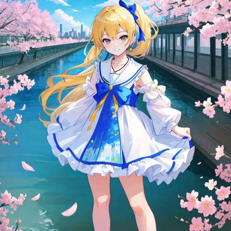 Pov,close-up,cityscape,blue Sky With Clouds,anime Screencap,...
