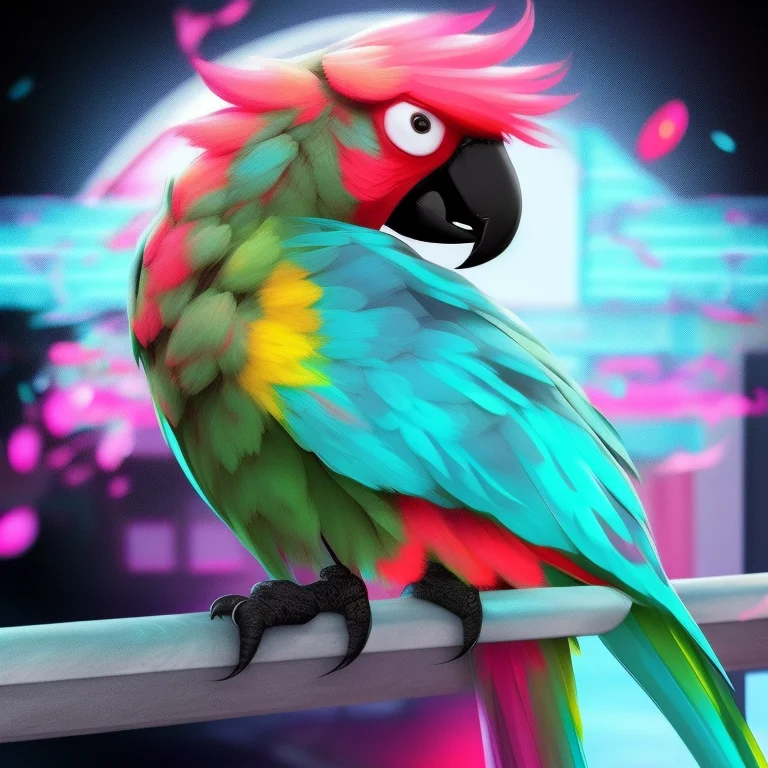 Photograph Of A Parrot , Ffbflight
