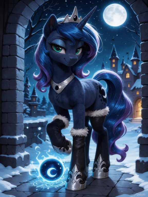 Make It Look Realistic, Strong Lively Colors, Dark Blue Fur,